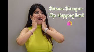 NEWME TOPS SHOPPING HAUL NEW YEAR SPECIAL TRYON amp REVIEW  AKSHITAA GAHA [upl. by Burnsed]