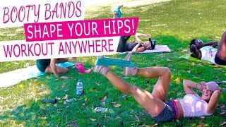 Resistance Band Exercises for WIDER Hips and FULLER Glutes  Booty Bands [upl. by Libbie]