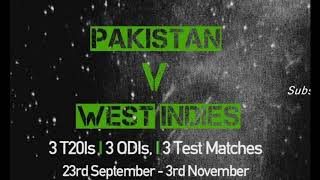 Pakistan Vs West Indies 2016 Scorecard Music Full [upl. by Avehstab]