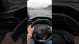 Peugeot 408 GTvPHEV 16 225 hp Acceleration [upl. by Kacerek]