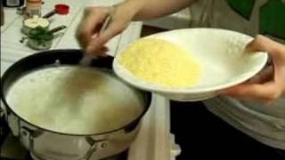 How to Cook Polenta in a Green Kitchen  Cooking A Green Polenta Recipe Part 1 [upl. by Halihs]