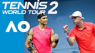 Insane Rallies Tennis World Tour 2  Shapovalov vs Nadal  Australian Open  EXPERT DIFFICULTY [upl. by Aaberg]