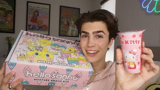 ASMR Hello Kitty Sanrio Mystery Snack Box Unboxing [upl. by Zachariah]