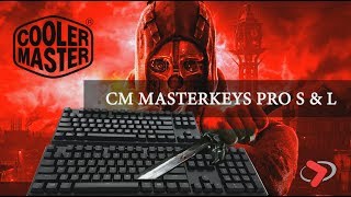 CoolerMaster MasterKeys Pro S amp L Mechanical RGB Keyboards [upl. by Cul]