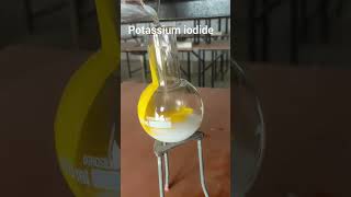 Lead nitrate reaction with kl chemistry organicchemistry treding ytshorts [upl. by Hsina160]