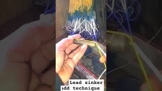 how to tie lead line sinker technically leadline castnet [upl. by Bradshaw]