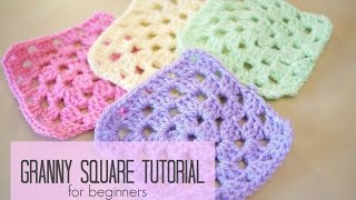 CROCHET How to crochet a granny square for beginners  Bella Coco [upl. by Reibaj]