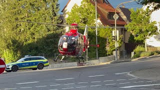 🚒🚁🚨Christoph41 startet in Dagersheim auf einer Straßenkreuzung 🚨🚁🚒 [upl. by Odlanyer827]