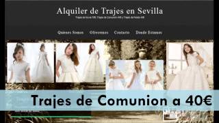 Alquiler de Trajes de Novias  Comunion y Fiesta en Sevilla [upl. by Tien]