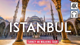 Istanbul TURKEY 4K Walking Tour  Captions amp Immersive Sound 4K Ultra HD60fps [upl. by Inram]