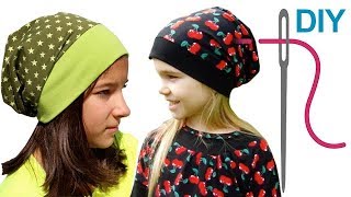 Mütze nähen für Anfänger – DIY Wendemütze Beanie quotDanielaquot Teil 1 [upl. by Aicenav759]