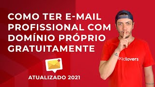 Como criar um email Grátis com Domínio Próprio Registrobr [upl. by Erdnad]