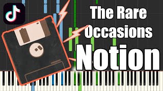 The Rare Occasions  Notion Piano Cover [upl. by Atnoek]