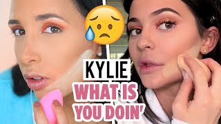 I Tried Following KYLIE JENNERS Vogue Makeup Tutorial  Mar [upl. by Eiralih]