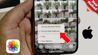 How To Sort Photos By Date in iPhone [upl. by Nesyt145]