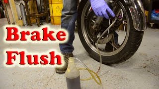 Brake Flush on a Motorcycle Quick HowTo Tips [upl. by Yank]