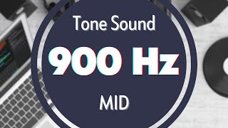 900 Hz Frequency Sound Tone Audio Signal Sine Waveform MID [upl. by Laro387]