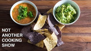 How To Make Restaurant Style Salsa and Guacamole [upl. by Ennayhc]