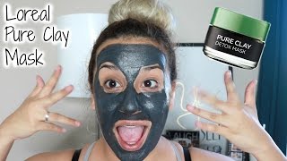 Loreal Pure Clay Mask Try onReview  Marissa Aguilar [upl. by Friedland]