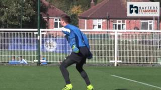 Leicester keepers show off shotstopping skills [upl. by Elatsyrc707]