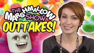 The Marshmallow Show 2 Felicia Day OUTTAKES [upl. by Ahsienal974]