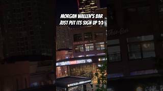 Morgan Wallen’s bar is coming along nicely nashville morganwallen musiccity [upl. by Kery]