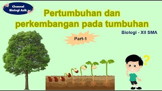 Pertumbuhan dan perkembangan pada tumbuhan part 1  Biologi kelas 12 SMA [upl. by Einrae]