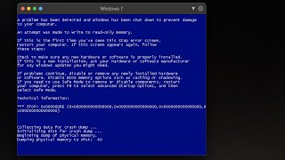 Windows 7 Virtual Machine BSOD Compilation Part 6 [upl. by Peterson]