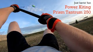 Power Kiting with my Prism Tantrum 250 Parafoil Kite [upl. by Theressa]