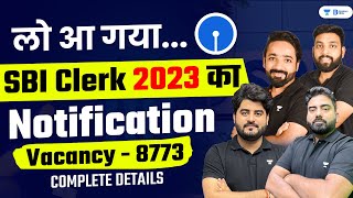 SBI Clerk 2023 Notification  SBI Clerk Notification 2023  SBI Clerk Vacancy 2023 [upl. by Atekram]