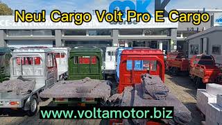 Neu Cargo Volt Pro Elektro Nutzfahrzeug ähnlich Ape [upl. by Nekal744]