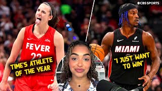 Caitlin Clark named Times Athlete of the year Heat listening to offers on Jimmy Butler  NBA Cup [upl. by Ycnaf]