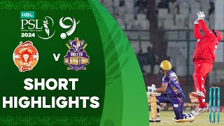 Short Highlights  Islamabad United vs Quetta Gladiators  Match 32  HBL PSL 9  M1Z2U [upl. by Barbur]