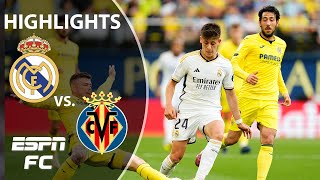 IMPROBABLE COMEBACK 🔥 Real Madrid vs Villarreal  LALIGA Highlights  ESPN FC [upl. by Alaham]