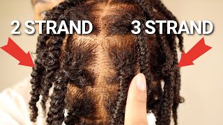 2 strand twists VS 3 strand twists [upl. by Nylaret]