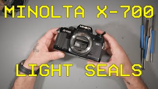 Minolta X700 Light Seals and Light Leaks [upl. by Reinal]