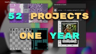 I coded one project EVERY WEEK for a YEAR [upl. by Genni17]