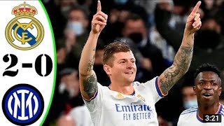 Real Madrid vs Inter Milan 20 All Goals Extended Highlights 2021 [upl. by Aurora]