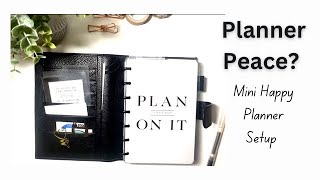 Have I Found Planner Peace  Mini Happy Planner  Setup and flip through [upl. by Hamforrd843]