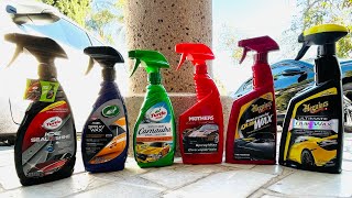 Best Spray Wax For Detailing 2022 Spray Wax Battle [upl. by Corenda]