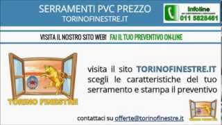 SERRAMENTI IN PVC PREZZI  TORINOFINESTREIT [upl. by Lohman]