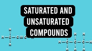 What is Saturated and unsaturated hydrocarbons [upl. by Wilfreda]