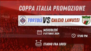 Tortoli vs Lanusei  Copa Italia 1er tiempo [upl. by Suirtimid]