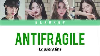 ANTIFRAGILE LE SSERAFIM  YOUR GIRL GROUP  FOUR MEMBERS BLXNKBP [upl. by Sutsugua]