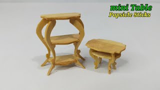 Mini furniture from popsicle dollhouse [upl. by Aran]