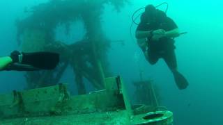 Scuba Diving  Satil Wreck  Eilat Israel  Speedos  Divemaster  PADI  HD [upl. by Ayikin]