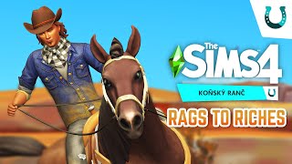 🍇 Tajná quotkariéraquot nového rozšíření 😯 RAGS TO RICHES  The Sims 4 Koňský ranč 2 část [upl. by Kessiah318]