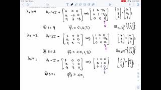 Linear Algebra 2  332  Diagonalizing a Matrix Video 4 [upl. by Odlanier]