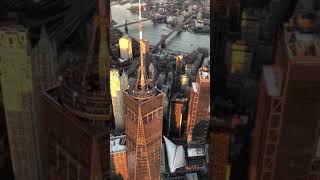 FlyNyon Sightseeing Flight New York City Manhattan Sunset One World Trade Center Helicopter [upl. by Enael]