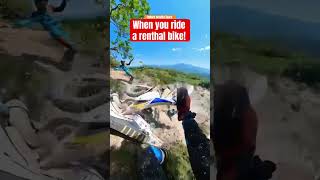 Hill Climb Fun Hard Enduro on a renthal bike be like [upl. by Yortal]